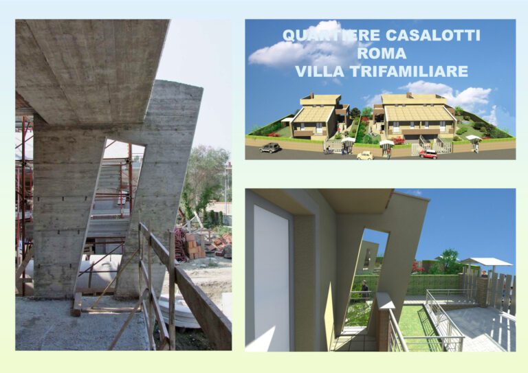 Quartiere Casalotti – Roma – Villa trifamiliare – 1° lotto